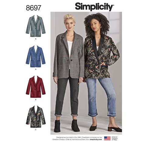 simplicity coat patterns|simplicity blazer patterns for women.